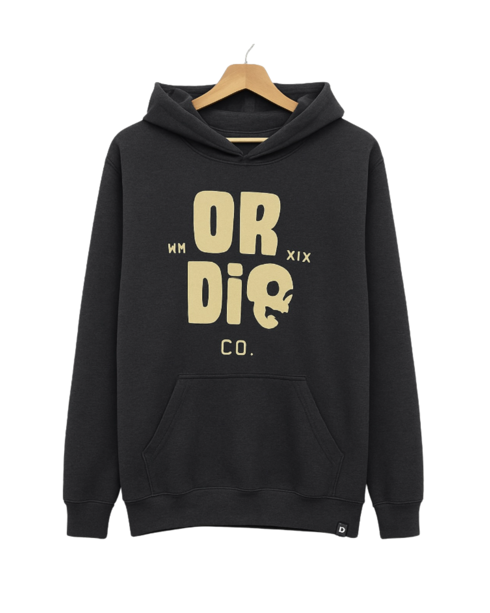 Moletom Canguru ORDiE Co. Black Logo Premium
