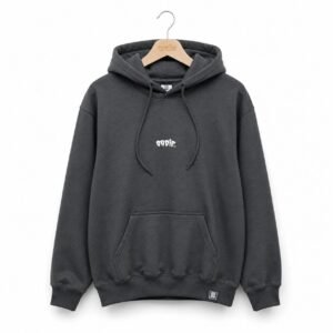 Moletom Canguru ORDiE CO. 3 Cabos Preto com Logo Bordado e Silk nas Mangas