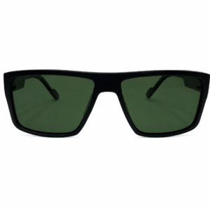 Óculos de Sol PRETO Fosco com Lente GREEN Polarizada HP211212P C3