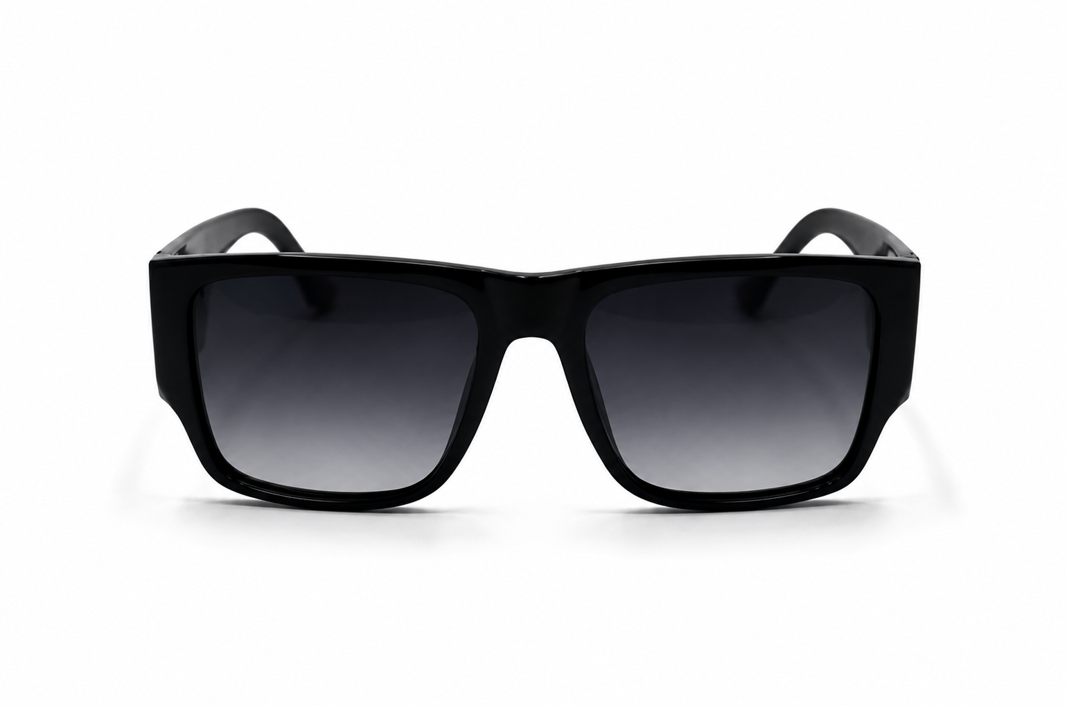 Óculos de Sol Preto Brilho com Lente Gray Degradê Polarized MT8677 10-P55