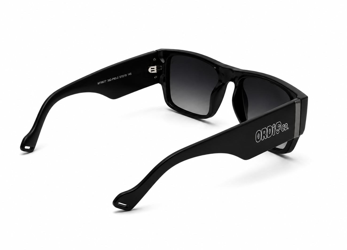 Óculos de Sol Preto Brilho com Lente Gray Degradê Polarized MT8677 10-P55 - Imagem 4